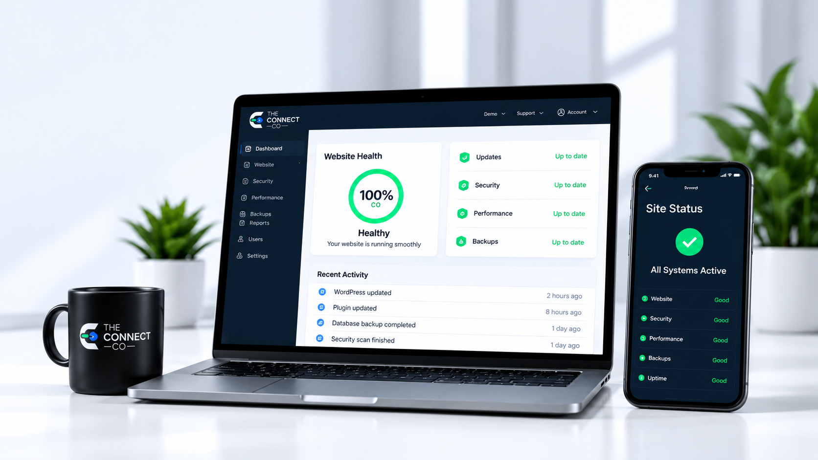 The Connect Co website maintenance and support