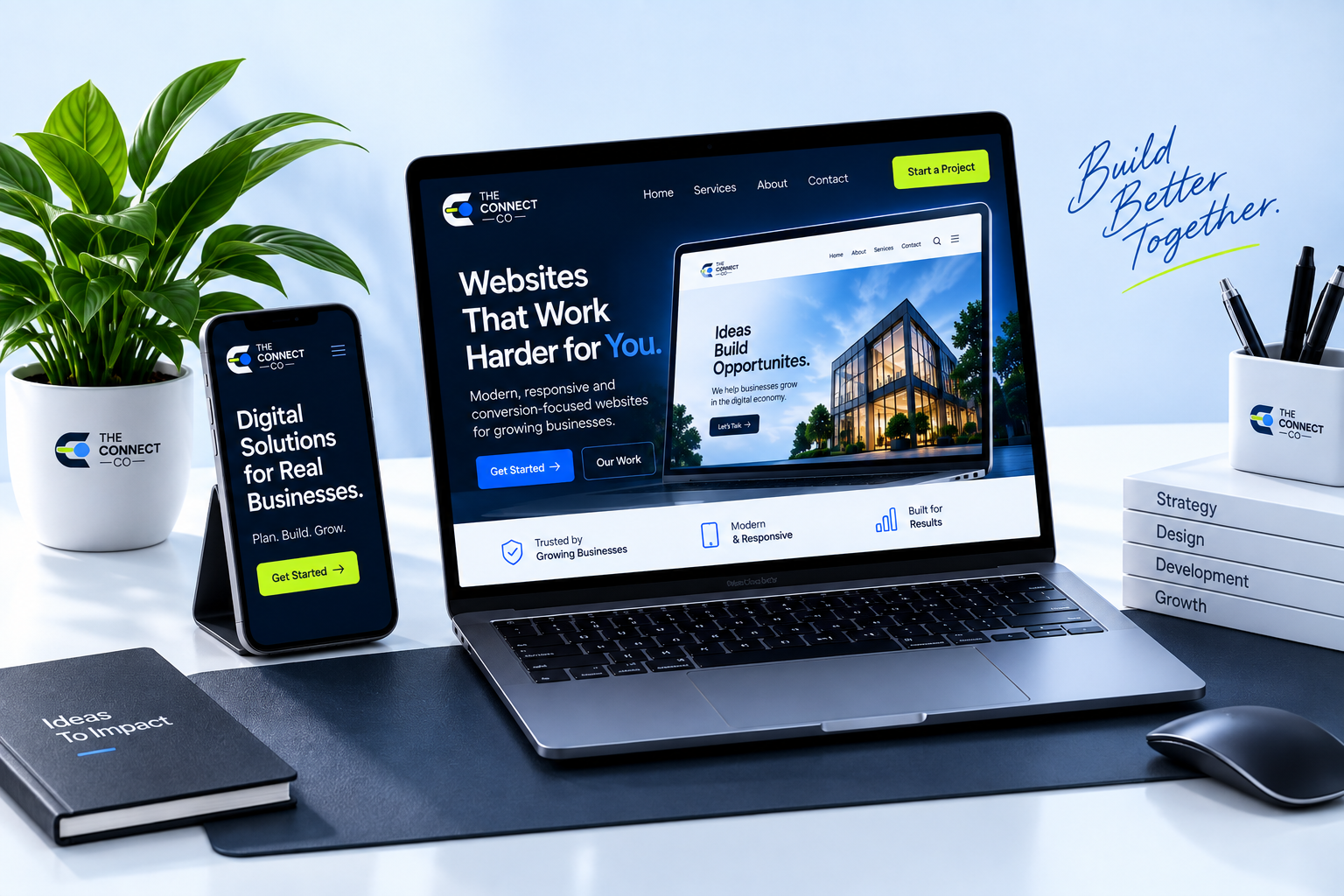 The Connect Co website design and development